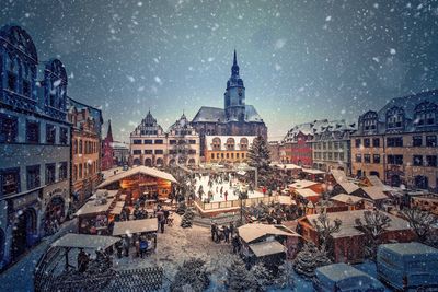 Marktplatz , Matte , Naumburg , Saale-Unstrut , Weihnachtsmarkt , Weihnachtszeit , Winter 