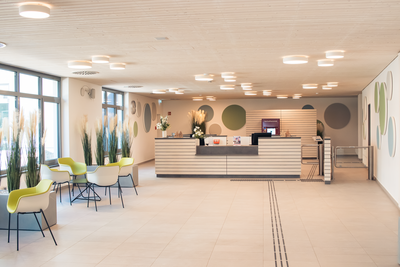 Eingangsbereich des "Wellenbad am Meer" in Bad Zwischenahn