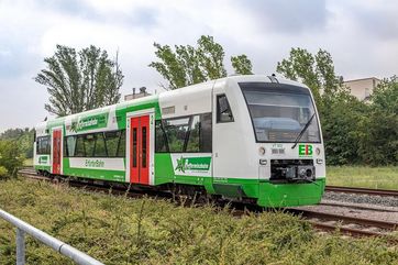 Pfefferminzbahn auf der Zugstrecke