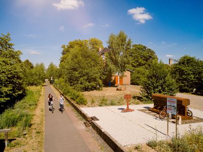 Drohne, Droyßig, Personen , Rad, Sommer, Sonne , Transmedial, Zuckerbahnradweg