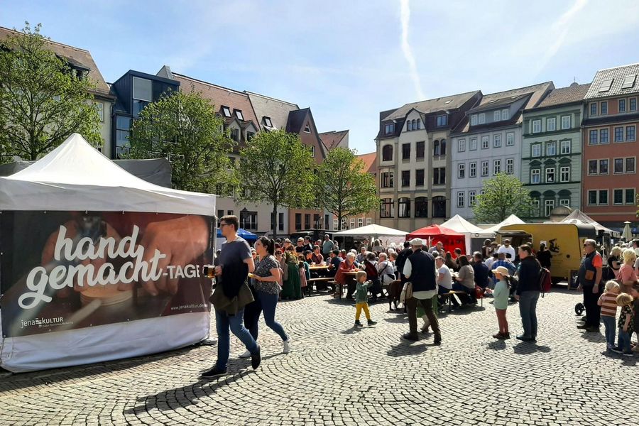 handgemacht-Tage auf dem Marktplatz Jena