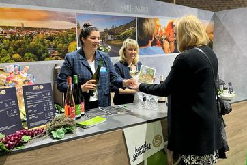 Messestand von Saale-Unstrut auf der Grünen Woche (Thüringen-Halle)
