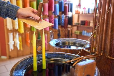 Freizeit, Kerzen, Kerzenfabrik, Kerzenziehen, Pirna, Sachsen, Sächsische Schweiz