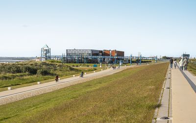  Norden-Norddeich, Thalasso-Kurweg am "Deck" am "Haus des Gastes"