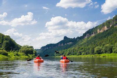 Packrafting auf der Elbe