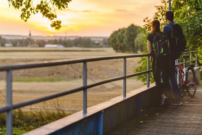 Sonnenuntergang , Transmedial , Unstrutradweg , Weischütz