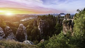 Ferdinandsaussicht auf der Bastei in Sächsischen Schweiz