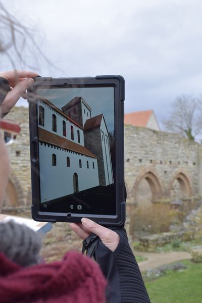 Memleben, Tablet, Augmented Reality, Mensch
