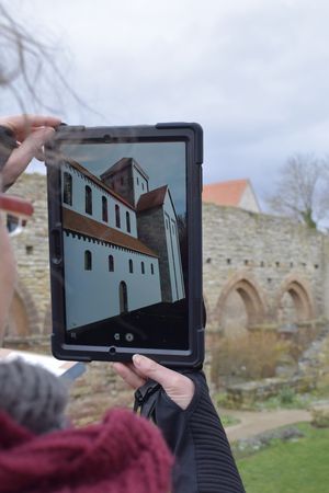 Memleben, Tablet, Augmented Reality, Mensch